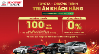 TOYOTA ƯU ĐÃI KHỦNG LÊN ĐẾN 100 TRIỆU ĐỒNG