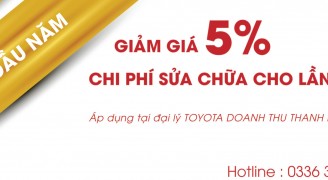 Lì Xì Đầu Năm- Tặng Ngay Voucher giảm giá 5% chi phí sửa chữa cho lần sau