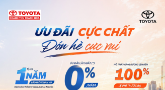 Ưu đãi cực chất - Đón hè cực vui - Chương trình ưu đãi tháng 7 tại Toyota Doanh Thu - Thanh Hoá