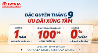 Ưu đãi tháng 9 bùng nổ tại Toyota Doanh Thu - Thanh Hoá